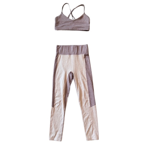 We Over Me Pants - We Over Me purple workout set sports bra and leggings size xs